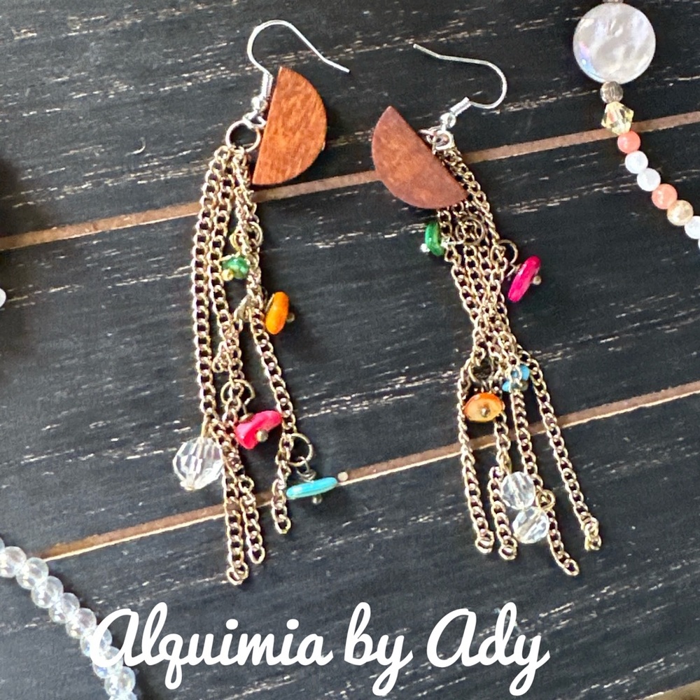Alquimia Vibrant Chain Dangle Earrings